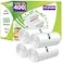 CCLINERS 4 Gallon 15 Liter Trash Bag 400 Count Small Bathroom 4 Gallon Garbage Bags Clear Plastic Wastebasket Trash Can Liners for Home and Office Bins 400 Count