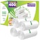 CCLINERS 4 Gallon 15 Liter Trash Bag 400 Count Small Bathroom 4 Gallon Garbage Bags Clear Plastic Wastebasket Trash Can Liners for Home and Office Bins 400 Count