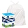 Freedom Living Biodegradable Trash Bags 13 Gallon 48 Count Heavy Duty White Bags with Handle Ties for Garbage in Kitchen Yard Lawn Contractor Janitorial or Office