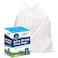 Freedom Living Biodegradable Trash Bags 13 Gallon 48 Count Heavy Duty White Bags with Handle Ties for Garbage in Kitchen Yard Lawn Contractor Janitorial or Office