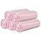 HDY 5 Rolls Small Trash Bags 100 Counts Durable 4 Gallon Small Garbage Bags for home office kitchen Bathroom Bedroom Trash Can linersPink