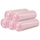 HDY 5 Rolls Small Trash Bags 100 Counts Durable 4 Gallon Small Garbage Bags for home office kitchen Bathroom Bedroom Trash Can linersPink