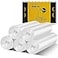 Rishpahu Small Trash Bags 4 Gallon Flexible Durable Scent Free Easy Tear Transparent 110 Counts 03 Mil