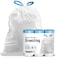 Charmount 4 Gallon Trash Bag Drawstring Small Trash Bags for Bathroom Kitchen Office and Bedroom Unscented 120 Count Upgraded Individual Design
