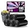 Ryobyo Black Small Trash Bags Protect Your Privacy Ultra Thick 4 Gallon Trash Bag Unscented Small Garbage Bags for Kitchen Bathroom Bedroom Office Camping 180 Counts
