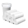 YUFDA 112 Count4 Gallon Trash Bag White Trash Bags Bathroom Trash Bags Small Garbage Bags for Bathroom CanWhite 4 Gal Small Trash Can Liners7 RollsUpgrade