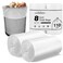Charmount 8 Gallon Trash Bags 110 Count Medium Garbage Bags Trash Can Liners for Bathroom Kitchen Office Clear Unscented