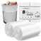 Charmount 8 Gallon Trash Bags 110 Count Medium Garbage Bags Trash Can Liners for Bathroom Kitchen Office Clear Unscented