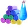 BAIYEUSO 200 Count 4 Gallon Trash Bags Small Colorful Garbage Bags with Handle for Home Office Bathroom Trash Can