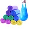 BAIYEUSO 200 Count 4 Gallon Trash Bags Small Colorful Garbage Bags with Handle for Home Office Bathroom Trash Can