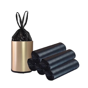 BAIYEUSO Small Black Trash Bags100 Counts Thicken Value 4 Gallon Trash BagSmall Garbage Bags with Handle for Home Office Kitchen Bathroom Trash Can