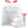 Wifpme Small Trash Bag 26 Drawstring Garbage Bags Bathroom Trash can Liners 10 Liters for Bedroom Bathroom Office Home 60 Counts