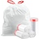 Wifpme Small Trash Bag 26 Drawstring Garbage Bags Bathroom Trash can Liners 10 Liters for Bedroom Bathroom Office Home 60 Counts