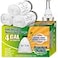 ALLCLEAN 4 Gallon Trash Bags 90 Counts Ultra Durable Heavy Duty Drawstring Garbage Bags Thick TearResistant Unscented Recyclable Small Trash Can Liners for Bathroom Toilet Kitchen Office Bedroom