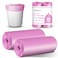 Charmount Small Trash Bags Bathroom 4 Gallon Garbage Bags for Kitchen Bedroom Unscented 80 Count Hot Pink