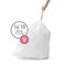 simplehuman Code V 60 Count Dispenser Pack Custom Fit Liners Drawstring Trash Bags 1618 Liter 4248 Gallon White