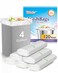 Teivio Small Trash Bags 4 Gallon 120 Counts Garbage Bags Bathroom Trash Can Bin Liners Small Plastic Bags for home office kitchen fit 1215 Liter 33545 Gal Clear