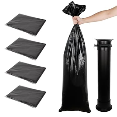 watchget Espresso Knock Box Garbage Bag Commercial Floor Standing Espresso Dump Bin Large Heavy Duty Thick Liners Coffee Shop Accessories 100Pcs
