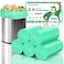 Chenyucheng 26 Gallon Small Biodegradable Trash Bag Mini Kitchen Bathroom Garbage Bags Green Unscented Compostable 100 Count 10 Liter Waste Basket Liners Office Tiny Car Bulk Strong Thick