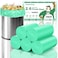 Chenyucheng 26 Gallon Small Biodegradable Trash Bag Mini Kitchen Bathroom Garbage Bags Green Unscented Compostable 100 Count 10 Liter Waste Basket Liners Office Tiny Car Bulk Strong Thick