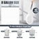 CORREPAK Drawstring 8 Gallon Trash Bags 42 Count Preseparated Medium Trash Bags 8 Gallon White Unscented 8 Gal Garbage Bags