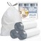 CORREPAK Drawstring 8 Gallon Trash Bags 42 Count Preseparated Medium Trash Bags 8 Gallon White Unscented 8 Gal Garbage Bags