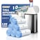 T.FORING TFORING 10 Gallon Trash Bags with Drawstring 120 Count Heavy Duty 12 Mil Garbage Bags 38 Liter Unscented White Kitchen Bin Liners for Home Office