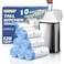 T.FORING TFORING 10 Gallon Trash Bags with Drawstring 120 Count Heavy Duty 12 Mil Garbage Bags 38 Liter Unscented White Kitchen Bin Liners for Home Office