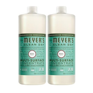 Mrs. MEYER'S MRS MEYERS CLEAN DAY MultiSurface Everyday Concentrate Basil Scent 32 Fl Oz Bottle 2 Pack