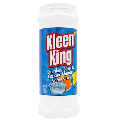 Kleen King Stainless Steel Cookware Cleaner and Copper Cleaner 14 oz 3 Pack Helps Remove Stains and Tarnish from Pots and Pans MultiPurpose Metal Cleaner Powder Form