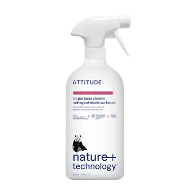 BIO SPECTRA ATTITUDE ATTITUDE All Purpose Cleaner Spray EWG Verified Vegan Made with 94 PlantBased Ingredients StreakFree for Kitchen Bathroom Glass More Pink Grapefruit Scent 271 Fl Oz