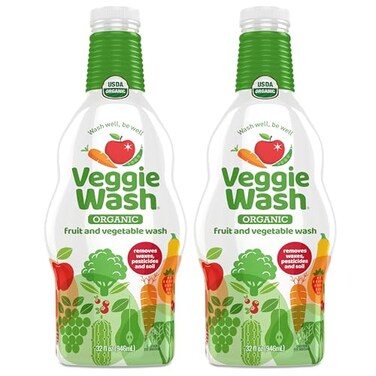 Veggie Wash Organic Fruit and Vegetable Wash Refill Ideal for Cleaning Produce 32 Fluid Ounce Pack of 2