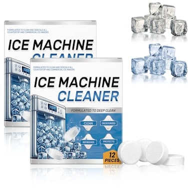 zardlect Ice Machine Cleaner Maker Descaler 24 Clean Tablets for Ice Machine Compatible with Opal Kitchenaid Helps Remove Hard Wate