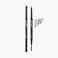 CLIO Kill Brow Auto Hard Eyebrow Pencil DualEnd Long Lasting Waterproof SmudgeResistant Spoolie Brush Sharpener 02 Light Brown
