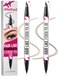 iMethod Curved Eyebrow Pen Eyebrow Pencil 2 Count Brow Pencil DualEnded with Curved Tip and Precise BrushTip for Natural HairLike Brows Last AllDay Brown and Blonde Each