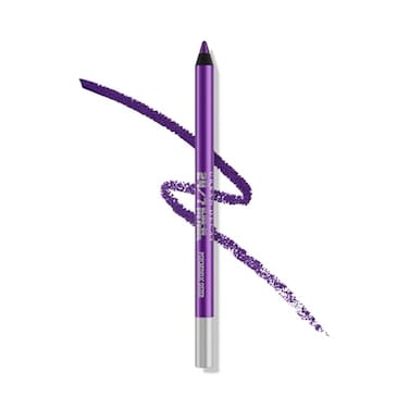 URBAN DECAY 247 GlideOn Waterproof Eyeliner Pencil SmudgeProof LongLasting TransferProof Up to 16HR Wear Smooth NoTug Formula Psychedelic Sister Bright Purple Shimmer 004 oz