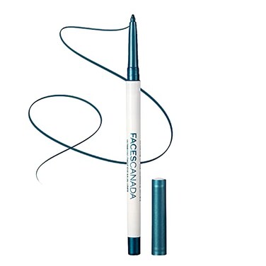 FACESCANADA Twist Eye Liner 4 Bright Shades 24 Hrs Long Stay Waterproof Smudgeproof Fade Proof With Soft Carnauba Wax Silver Brown Blue Plum Intense Color In One Stroke Blue 229 Oz