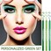 CAHIUYOA 3Piece Green Eyeliner Set Metallic Pearl Shimmer Eye Shadow Pencils with Glitter Finish