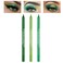 CAHIUYOA 3Piece Green Eyeliner Set Metallic Pearl Shimmer Eye Shadow Pencils with Glitter Finish