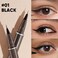JUDYDOLL UltraFine Liquid EyelinerPrecision Tip for Wing Line SmudgeProof QuickDrying Waterproof Easy to Get Inner Corner Lined Hooded EyesFriendly 01 Black