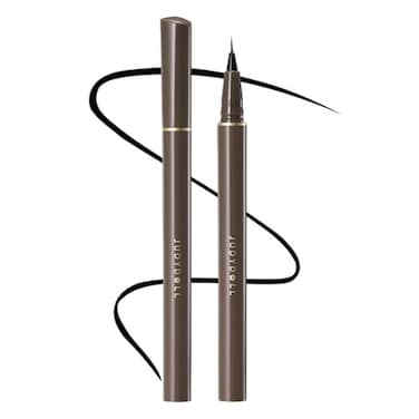 JUDYDOLL UltraFine Liquid EyelinerPrecision Tip for Wing Line SmudgeProof QuickDrying Waterproof Easy to Get Inner Corner Lined Hooded EyesFriendly 01 Black
