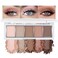 Hxssll Matte Eyeshadow PalettePeach Nude Neutral Eye ShadowRosy Beige Taupe Brown EyeshadowSoft Blendable Natural MakeupLong Lasting Waterproof Eyeshadow for Daily Office Soft Glam LookSombra de Ojos