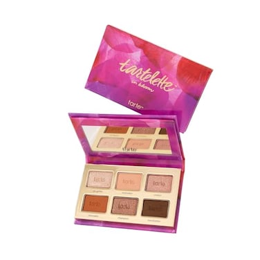 tarte tartelette in bloom mini Amazonian clay palette Eyeshadow Palette with Shimmer Matte Neutral Bronze Shades Longwear Pigment Blendable Lightweight Formula CrueltyFree