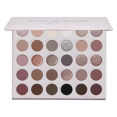 ColourPop Stone Cold Fox Eyeshadow Palette 30 Pan Cool Tone Eye Makeup Palette with Matte Metallic Finishes HighPigment Eye Makeup with a LongWearing Formula 116 oz