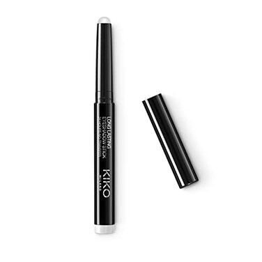 Kiko Milano Long Lasting Eyeshadow Stick 24Hour Wear TransferProof Creamy Blendable Formula with Argan Oil NoTransfer Easy Application 01 Holo White 164g