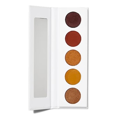 Well People Power Palette Eyeshadow Five Longwear Hyperpigmented Matte Shimmer Shades For Intense Color Vegan Crueltyfree Sepia