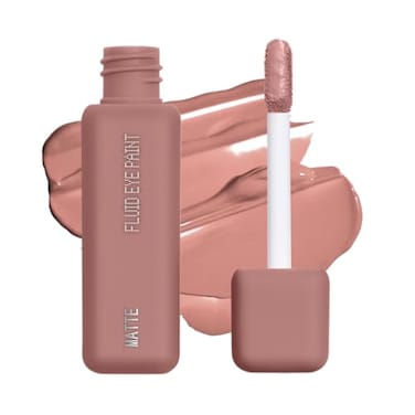 aboutface Matte Fluid Eye Paint Capulets HighPigment Liquid Eyeshadow LongLasting NoBudge Matte Finish Vegan CrueltyFree Soft Brown