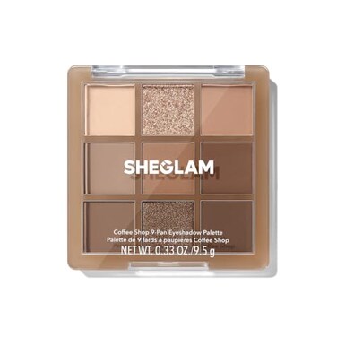 SHEGLAM Eyeshadow Palette 9Color Ultrapigmented Shimmer Matte Shades Vegan CrueltyfreeCoffee Shop