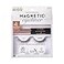 Kiss Magnetic False Eyelashes and Eyeliner Lure 12mm Easy to Apply Reusable No Glue Flexiband Technology Precision Felt Tip Fortified Formula 1 Pair Strip Lashes