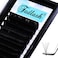 FADLASH Eyelash Extension Supplies Easy Fanning Lashes 007 DD Curl 1622mm Mixed Tray Matte Black Self Fanning Volume Lash Extensions 007DD 1622mm Mix
